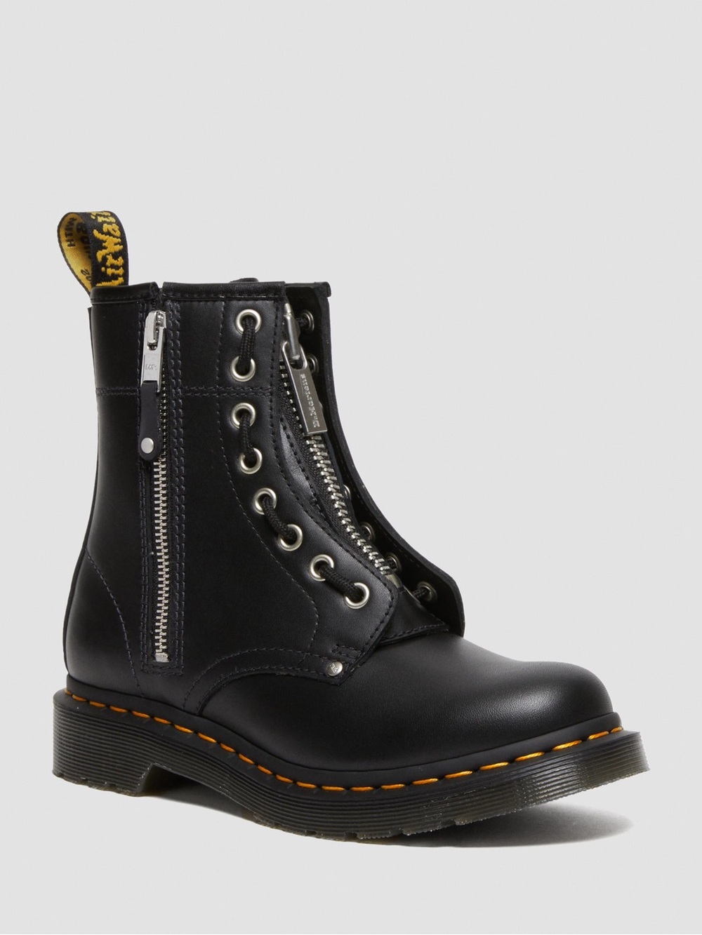 Dr. Martens 1460 Women’s Double Zip Leather Lace-Up Boots Size 5